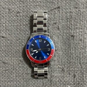 Accutime Silver Stainless Steel Watch